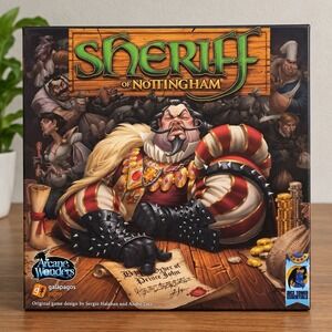 Arcane Wonders Sheriff of Nottingham Board Game 1st Edition 2014, Complete Set